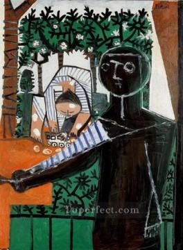 Paloma frente al jardín 1953 cubismo Pablo Picasso Pinturas al óleo